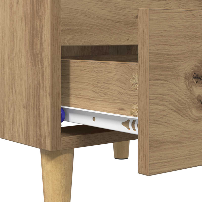 vidaXL Ágy szekrények 2 pcs Artisan tölgy 40 x 35 x 50 cm Faanyag