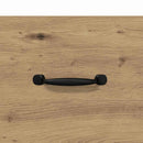 vidaXL Széf fiókkal Artisan tölgy 34,5 x 34 x 90 cm Faanyag