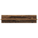 vidaXL Falpolcok polcokkal 4 pcs Öreg fa 80 x 11,5 x 18 cm Faanyag