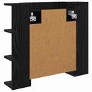 vidaXL Tükörszekrény polcokkal Fekete tölgy 70 x 16,5 x 60 cm Faanyag