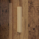 vidaXL Asztal polcokkal tárolóval Öreg fa 140 x 50 x 75 cm Faanyag