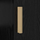 vidaXL Asztal Fekete tölgy Szerelt Fa 140 x 50 x 75 cm