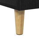 vidaXL Asztal Fekete tölgy Szerelt Fa 140 x 50 x 75 cm