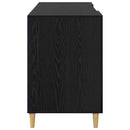 vidaXL Asztal Fekete tölgy Szerelt Fa 140 x 50 x 75 cm