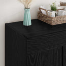 vidaXL Széf Fekete tölgy 69,5 x 34 x 90 cm Faanyag