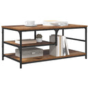 vidaXL Dohányzóasztal Öreg fa 90 x 49 x 40 cm Faanyag