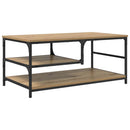 vidaXL Dohányzóasztal Artisan tölgy 90 x 49 x 40 cm Faanyag