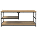 vidaXL Dohányzóasztal Artisan tölgy 90 x 49 x 40 cm Faanyag