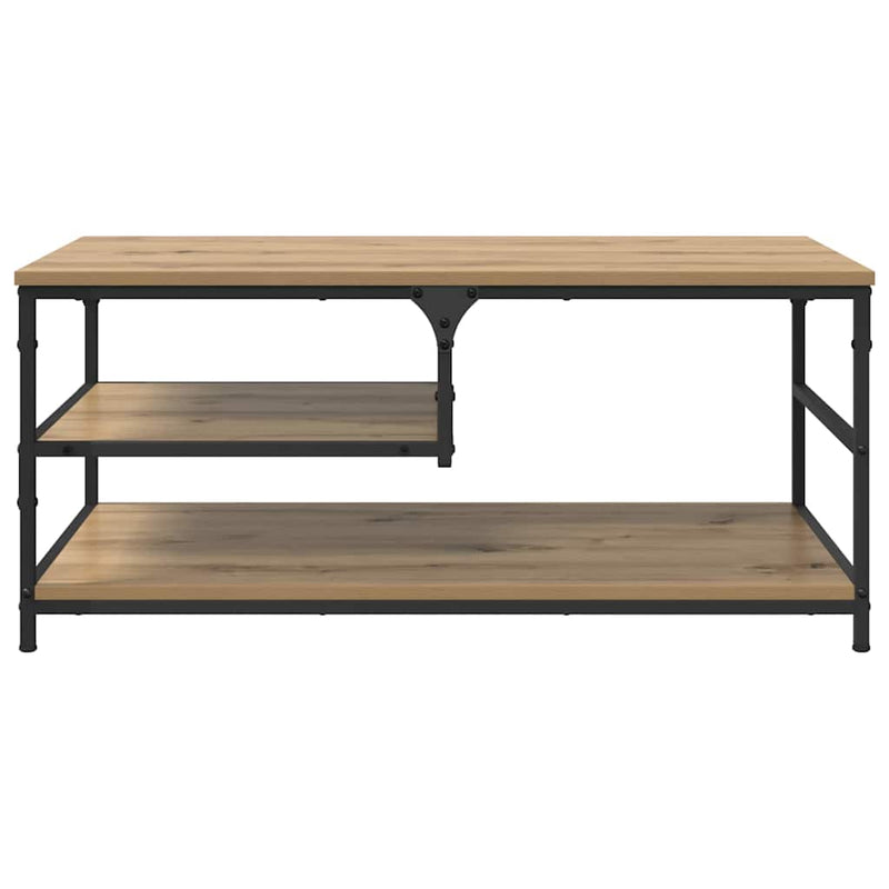 vidaXL Dohányzóasztal Artisan tölgy 90 x 49 x 40 cm Faanyag