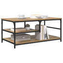 vidaXL Dohányzóasztal Artisan tölgy 90 x 49 x 40 cm Faanyag