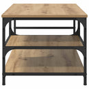 vidaXL Dohányzóasztal Artisan tölgy 90 x 49 x 40 cm Faanyag