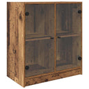 vidaXL Oldalsó szekrény Öreg fa 68 x 37 x 75,5 cm Faanyag