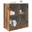 vidaXL Oldalsó szekrény Öreg fa 68 x 37 x 75,5 cm Faanyag