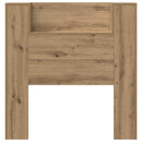 vidaXL Fejtámla polcokkal Artisan tölgy 100 x 15 x 103,5 cm Faanyag