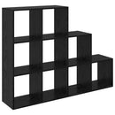 vidaXL Szobaelválasztó könyvespolc Fekete tölgy 137,5 x 29 x 103,5 cm