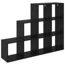 vidaXL Szobaelválasztó könyvespolc Fekete tölgy 137,5 x 29 x 103,5 cm