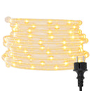 vidaXL Kötél világítás 2400 LED-del Meleg fehér 100 m PVC