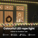 vidaXL Kötél világítás 2400 LED-del Sokszínű 100 m PVC