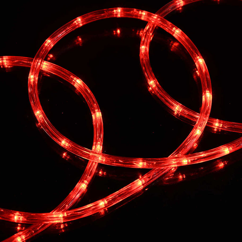 vidaXL Kötél világítás 240 LED-del Piros 10 m PVC