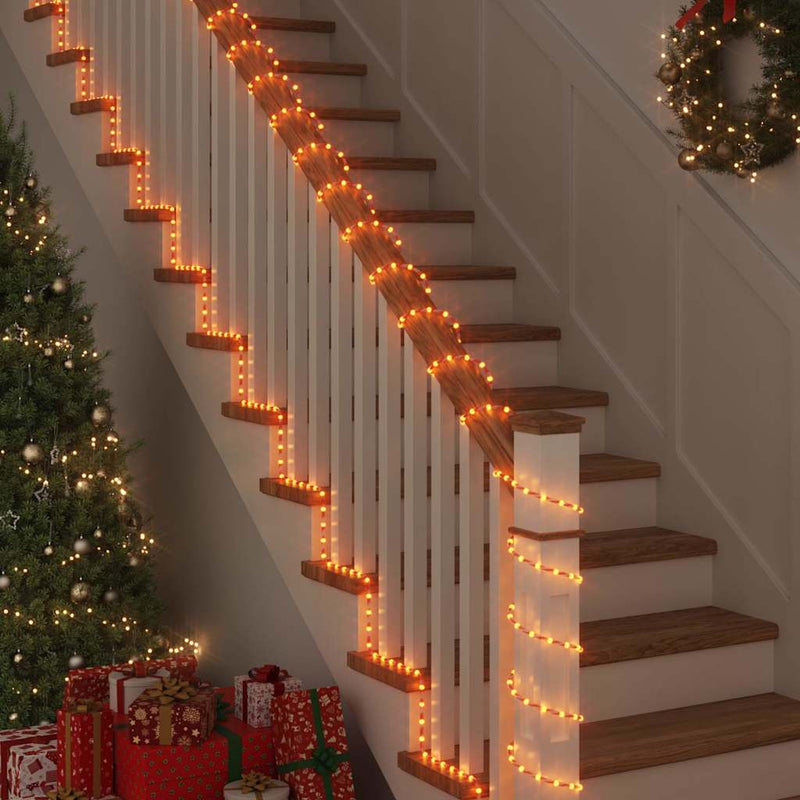 vidaXL Kötél világítás 480 LED-del Meleg fehér 20 m PVC