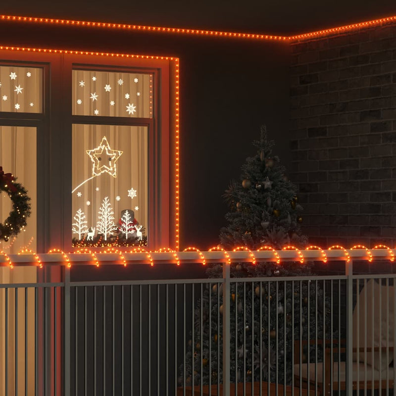 vidaXL Kötél világítás 1200 LED-del Meleg fehér 50 m PVC