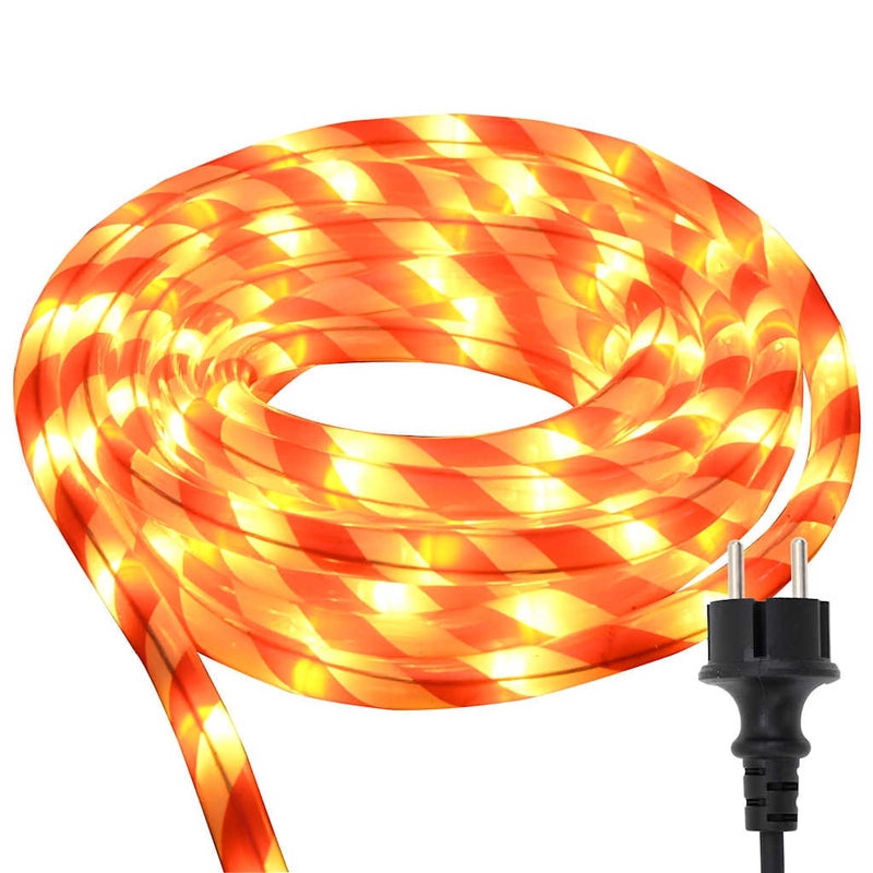 vidaXL Kötél világítás 1200 LED-del Meleg fehér 50 m PVC