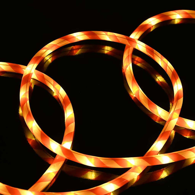 vidaXL Kötél világítás 2400 LED-del Meleg fehér 100 m PVC