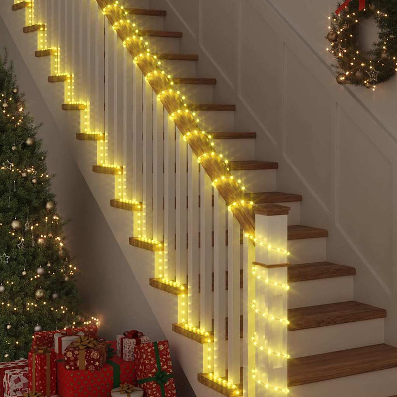 vidaXL Kötél világítás 240 LED-del Meleg fehér 10 m PVC