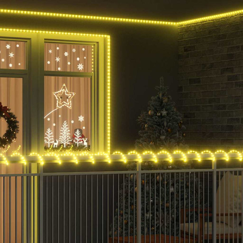 vidaXL Kötél világítás 480 LED-del Meleg fehér 20 m PVC