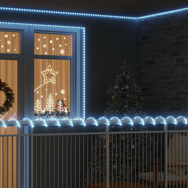 vidaXL Kötél világítás 240 LED-del Hideg Fehér 10 m PVC