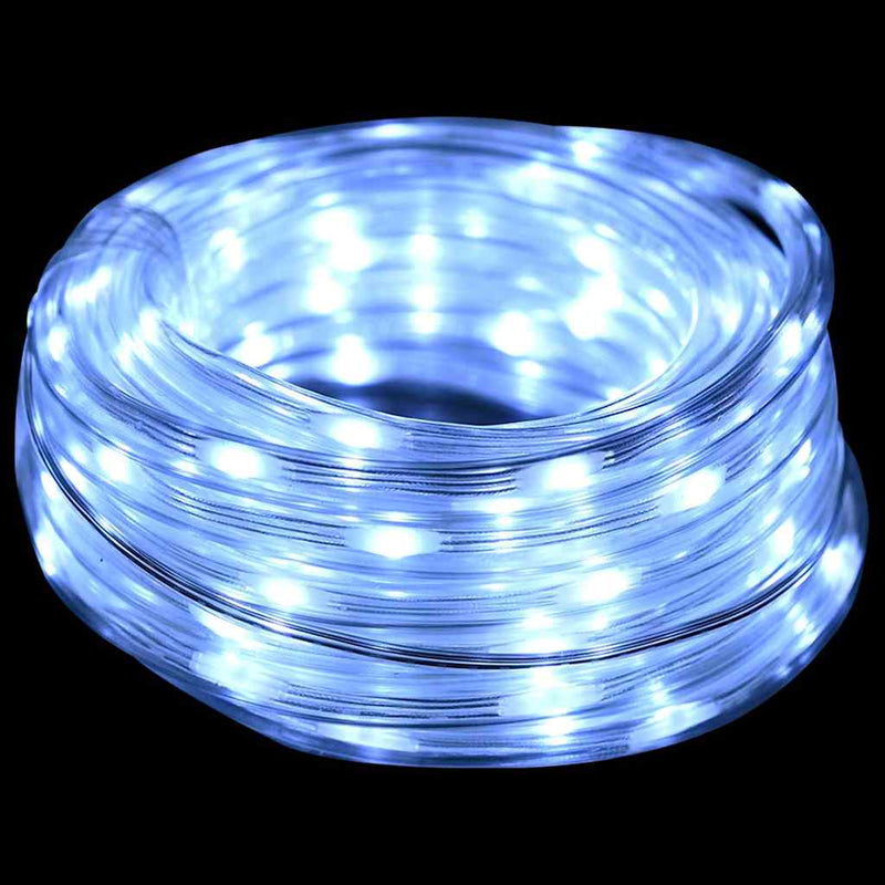 vidaXL Kötél világítás 240 LED-del Hideg Fehér 10 m PVC