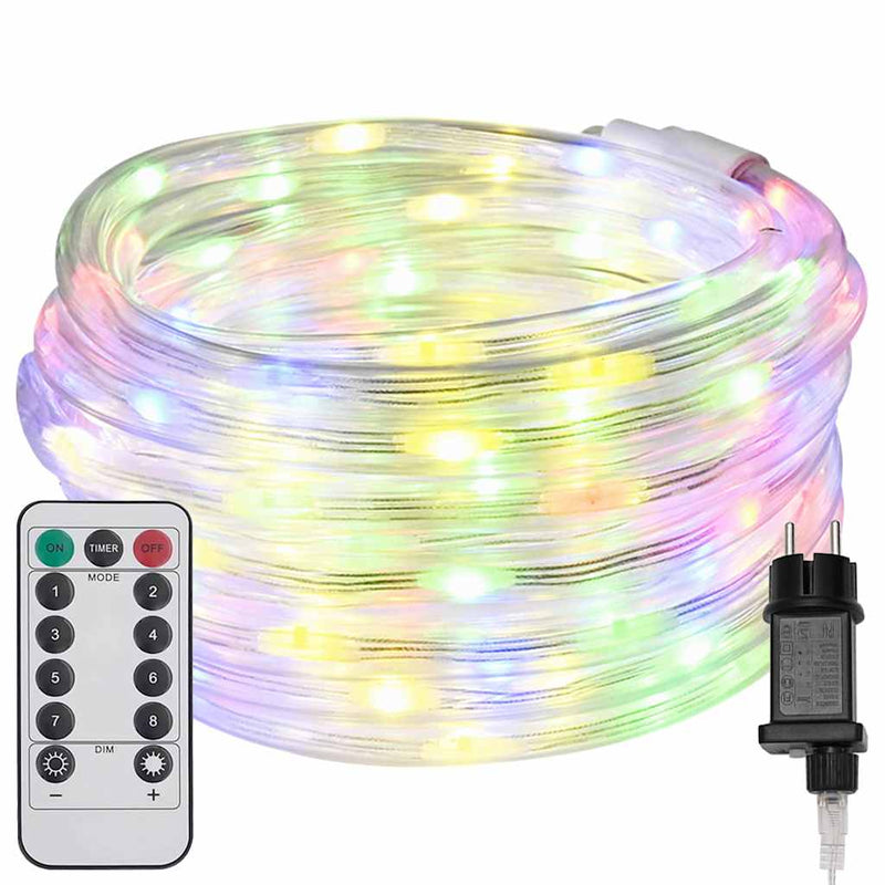 vidaXL Kötél világítás 480 LED-del Sokszínű 20 m PVC