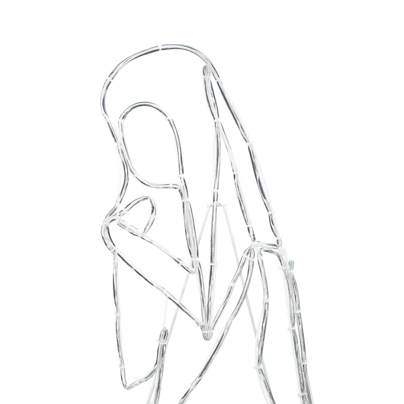 vidaXL Világító Betlehemi Jelenet 550 LED-del Sokszínű 112 x 72 cm PVC