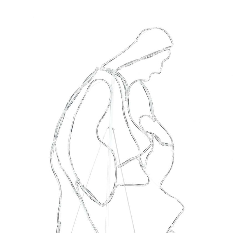 vidaXL Világító Betlehemi Jelenet 550 LED-del Sokszínű 112 x 72 cm PVC