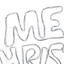 vidaXL Karácsonyi tábla 240 LED-del Sokszínű 100 x 50 cm PVC