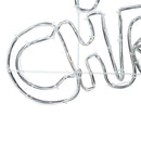 vidaXL Karácsonyi tábla 240 LED-del Sokszínű 100 x 50 cm PVC