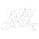 vidaXL Karácsonyi tábla 240 LED-del Sokszínű 100 x 50 cm PVC