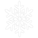 vidaXL Karácsonyi Hópehely 156 LED-del Kék 55,5 x 55,5 x 0,75 cm PVC