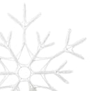 vidaXL Karácsonyi Hópehely Meleg fehér 56 x 49 x 0.7 cm PVC