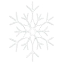 vidaXL Karácsonyi Hópehely Meleg fehér 56 x 49 x 0.7 cm PVC