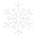 vidaXL Karácsonyi Hópehely Meleg fehér 56 x 49 x 0.7 cm PVC