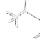 vidaXL Karácsonyi Hópehely 252 LED-del Meleg fehér 45 x 38 cm PVC