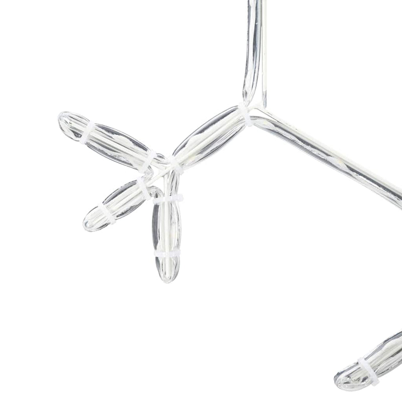 vidaXL Karácsonyi Hópehely 252 LED-del Meleg fehér 45 x 38 cm PVC