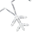 vidaXL Karácsonyi Hópehely 252 LED-del Meleg fehér 45 x 38 cm PVC