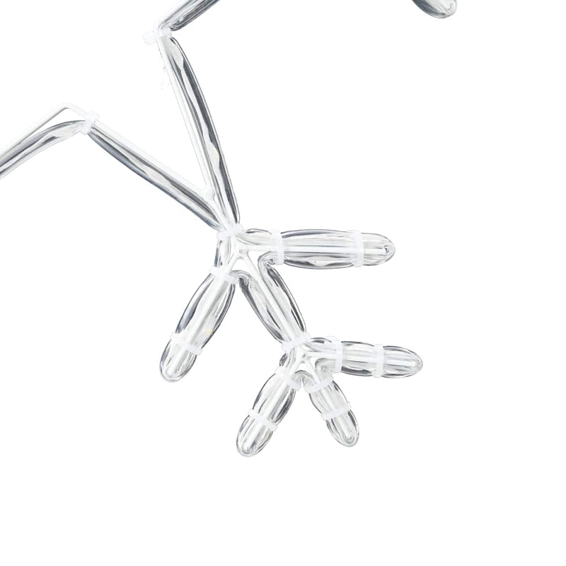 vidaXL Karácsonyi Hópehely 252 LED-del Meleg fehér 45 x 38 cm PVC