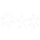 vidaXL Karácsonyi Hópehely 252 LED-del Meleg fehér 45 x 38 cm PVC