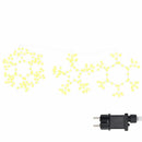 vidaXL Karácsonyi Hópehely 252 LED-del Meleg fehér 44,5 x 38 cm PVC