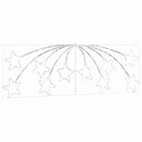 vidaXL Karácsonyi Csillag 432 LED-del Sokszínű 182 x 58 cm PVC