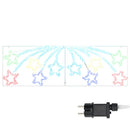 vidaXL Karácsonyi Csillag 432 LED-del Sokszínű 182 x 58 cm PVC
