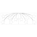 vidaXL Karácsonyi Csillag 432 LED-del Sokszínű 180 x 57 cm PVC